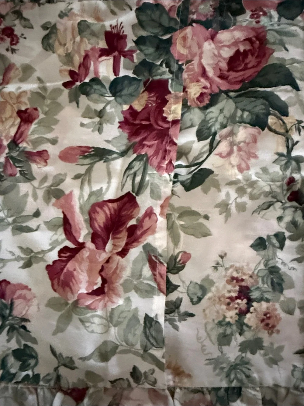 Floral Ruffled Pillow Shams in Pink & Green - Classic Home Accent